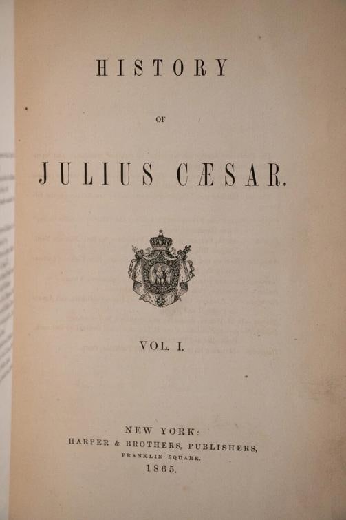 Napoleon III / History of Julius Caesar 1st Edition 1865 - 8