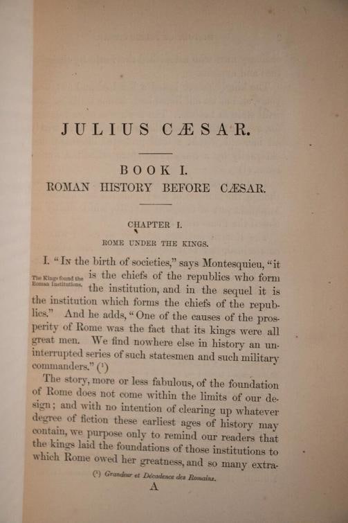 Napoleon III / History of Julius Caesar 1st Edition 1865 - 9