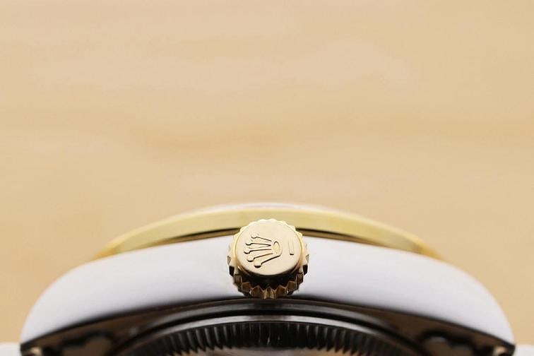 ROLEX LADIES DATEJUST 79173 MOTHER OF PEARL RUBY DIAL 18K GOLD SS DIAMOND WATCH - 9