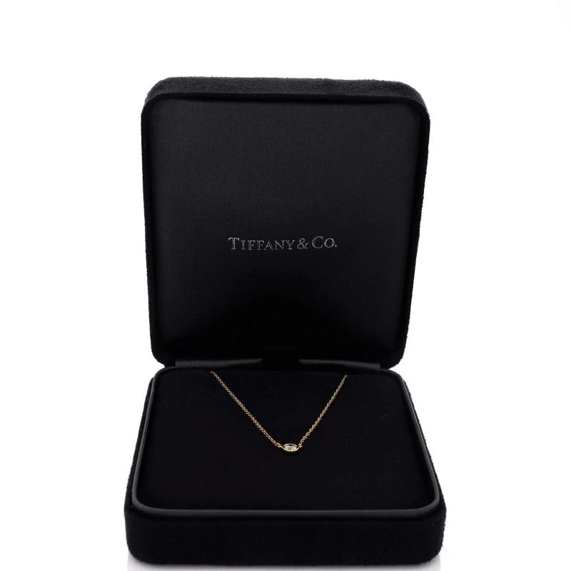 Tiffany & Co. Elsa Peretti Diamonds By The Yard Pendant Necklace 18K Yellow Gold - 2