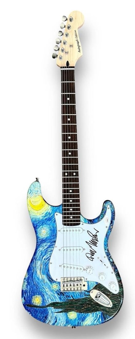 Don McLean Signed Guitar Custom JSA COA Vincent "Starry Starry Night" - 2