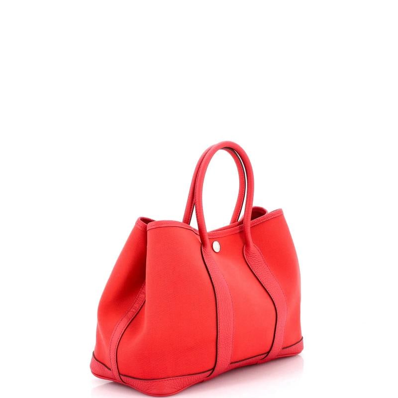 Hermes Garden Party Tote Toile and Leather 30 - 2
