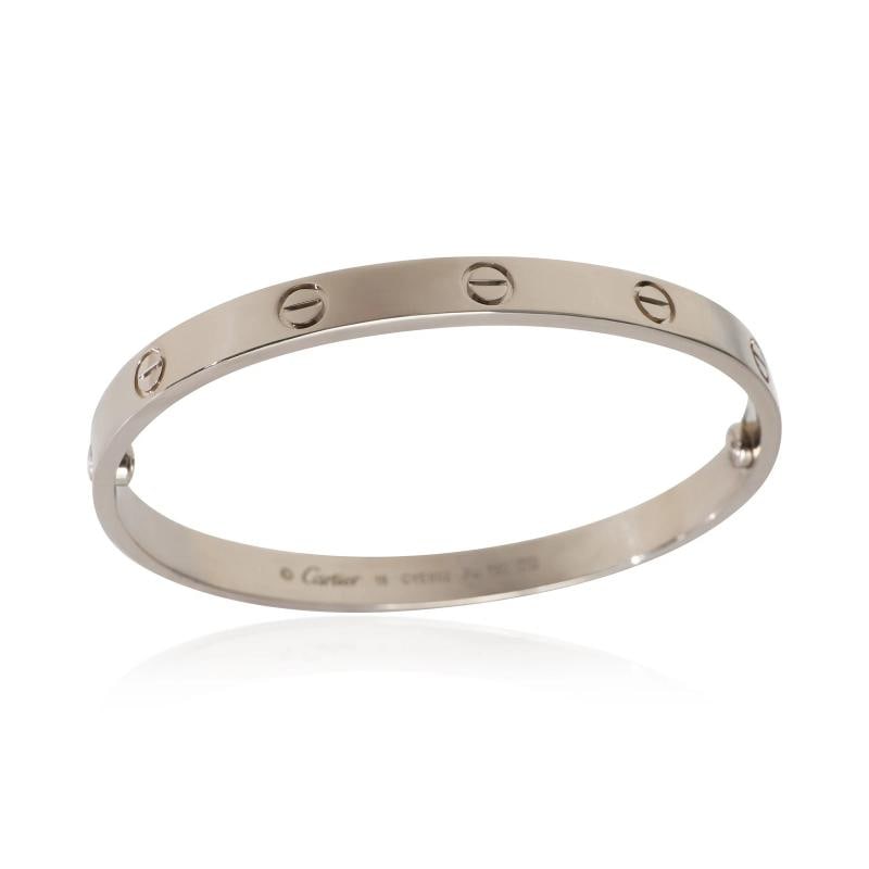 Cartier White Gold Love Bracelet - 4