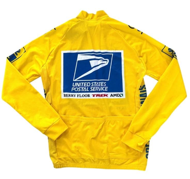 Lance Armstrong Signed Autograph Tour De France Yellow USPS Jersey Beckett Bas - 4