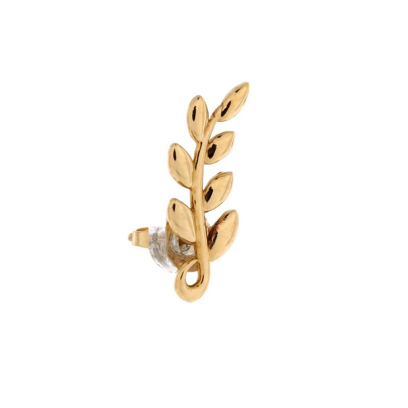 Tiffany & Co. Olive Leaf Climber Earrings 18K Yellow Gold - 3