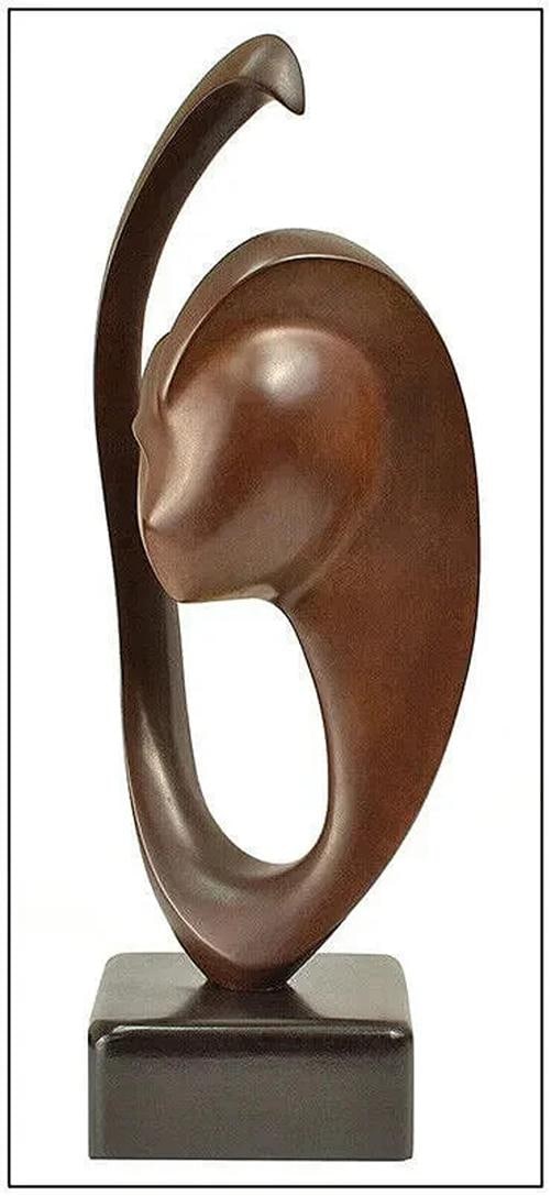 Georges Charpentier Bronze Sculpture Signed Female Figurative Full Round Artwork: Unit of Sale: Single Piece,Artist: Georges Charpentier,Signed: Yes,Title: Portrait of Elegance,Material: Bronze Sculpture, Bronze,Certificate of Authenticity (COA): Yes,Item Length: 4 in,Region of