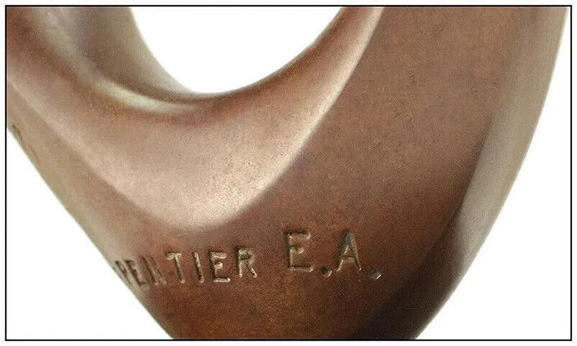 Georges Charpentier Bronze Sculpture Signed Female Figurative Full Round Artwork - 5