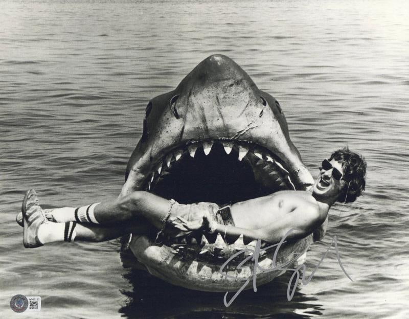 STEVEN SPIELBERG SIGNED AUTOGRAPH JAWS 11X14 PHOTO BAS BECKETT COA: Industry: Movies,Personalize: No,Movie: JAWS,Signed by: STEVEN SPIELBERG,Size: 11X14,Autograph Authentication: Beckett,Object Type: Photograph,Original/Reproduction: Original,Country of Origin: United