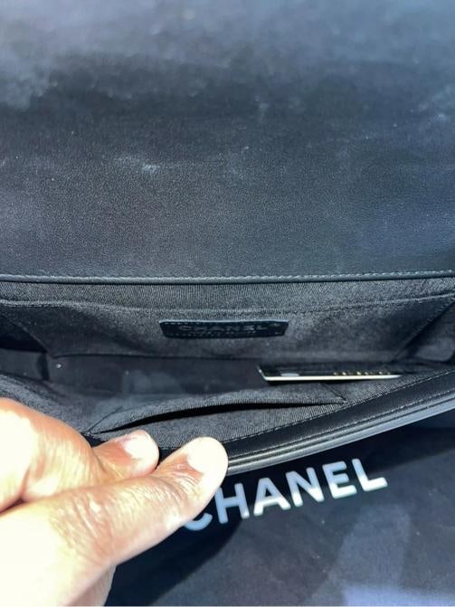 Chanel So Black Lambskin Clutch Shoulder Bag Black hardware (Rare) - 15