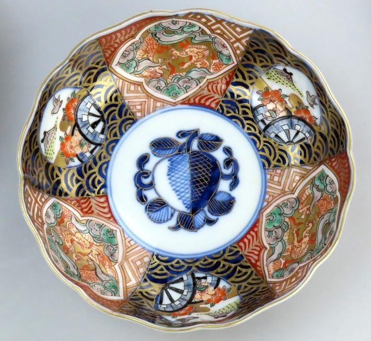 Great mid 1800s Antique Japanese Imari 10 pc Bowls 5 7/8 in - 2