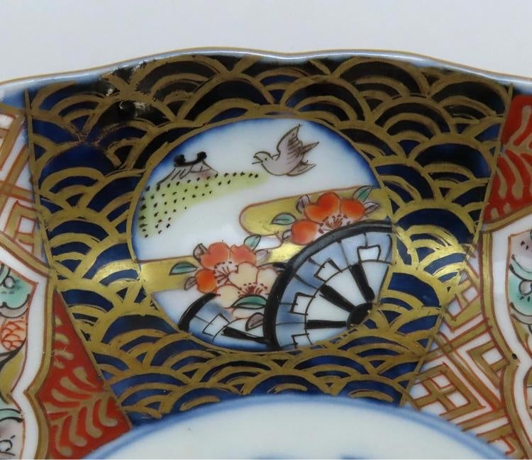 Great mid 1800s Antique Japanese Imari 10 pc Bowls 5 7/8 in - 5