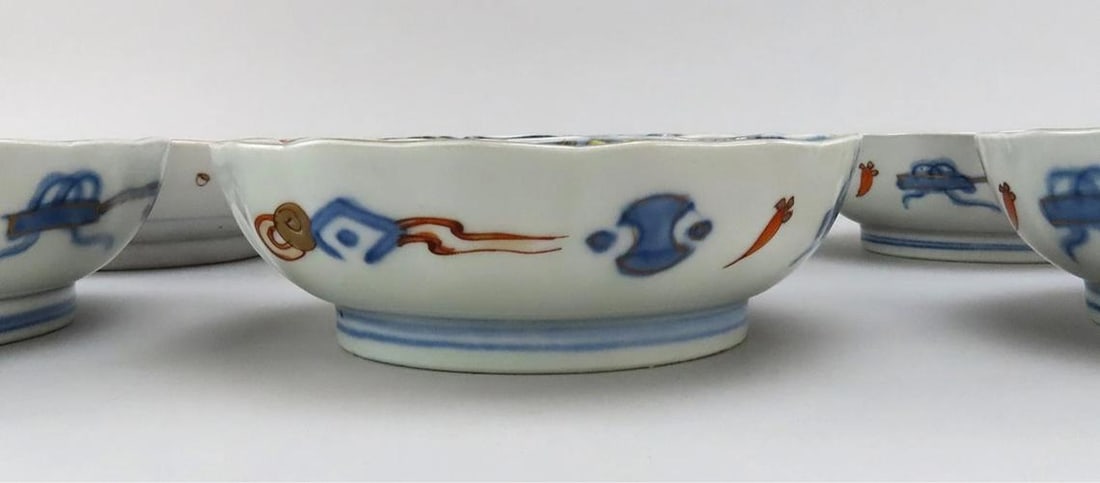 Great mid 1800s Antique Japanese Imari 10 pc Bowls 5 7/8 in - 6