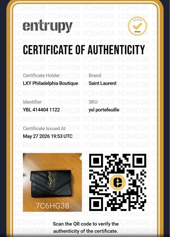 Saint Laurent Grain De Poudre MatelassÃƒÂ© Chevron Small Monogram Envelope Walle - 14