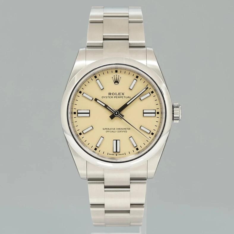 2025 NEW PAPERS Rolex Oyster Beige 134300 Perpetual 41mm Steel Watch Box - 2
