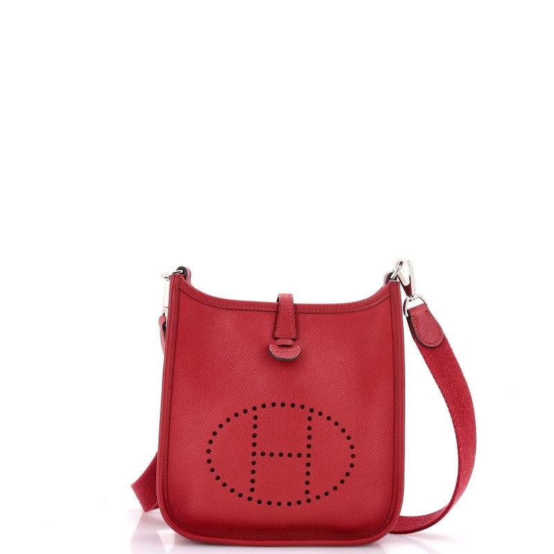 Hermes Evelyne Bag Gen III Epsom TPM: Condition: Pre-owned - Good,Brand: Hermes,Exterior Material: Leather,Style: Cross Body Bags,Exterior Color: Burgundy,Department: Women,Size: Tpm,Accessories: With Strap Condition: Very good.