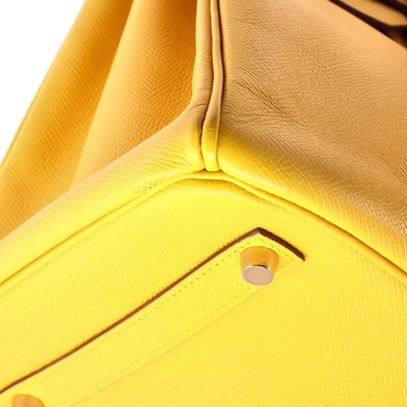 Hermes Birkin Handbag Yellow Epsom with Gold Hardware 35 - 7