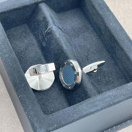 Audemars Piguet Stainless Steel Cufflinks in Blue - 10