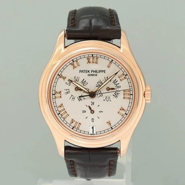 PAPER MINT Patek Philippe Rose Gold Annual Calendar 5035R White Roman 37mm Watch - 19