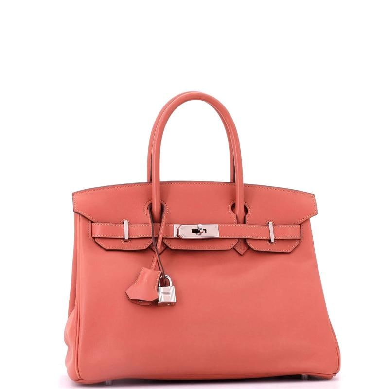 Hermes Birkin Handbag Pink Swift with Palladium Hardware 30 - 3