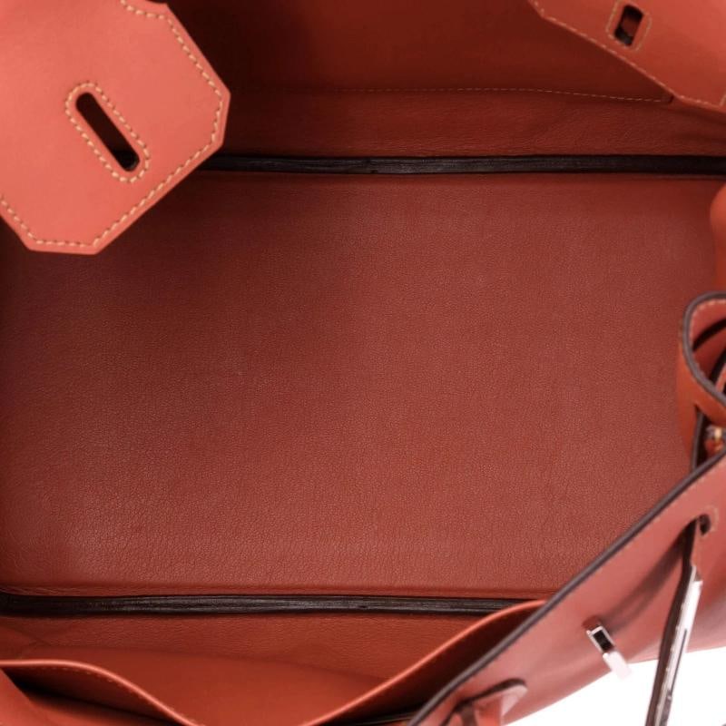 Hermes Birkin Handbag Pink Swift with Palladium Hardware 30 - 6
