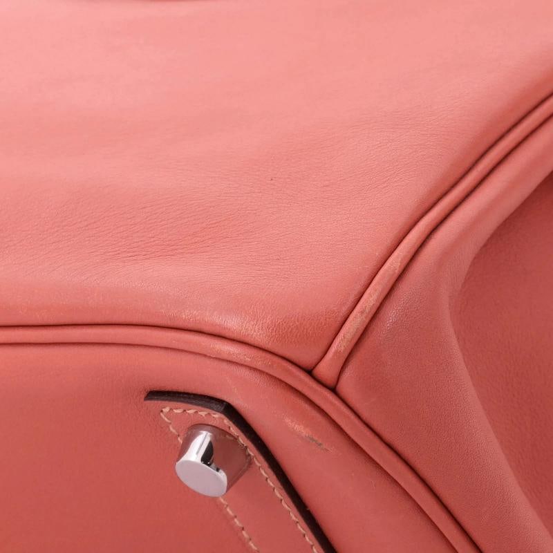 Hermes Birkin Handbag Pink Swift with Palladium Hardware 30 - 8