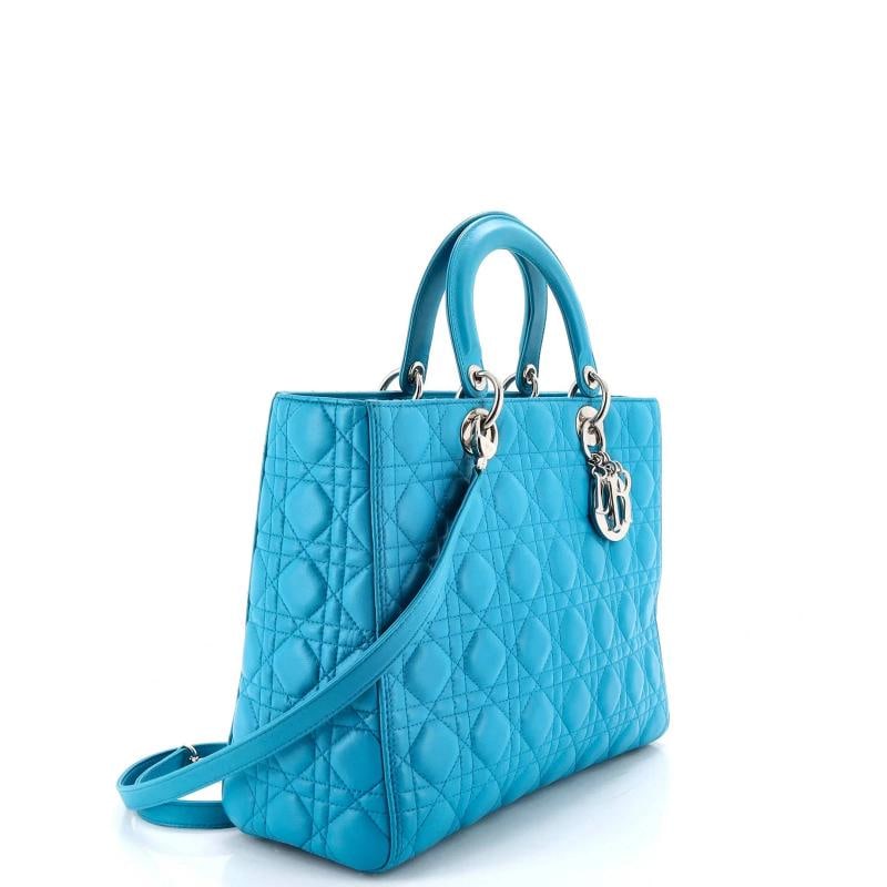 Christian Dior Lady Dior Bag Cannage Quilt Lambskin Large - 2