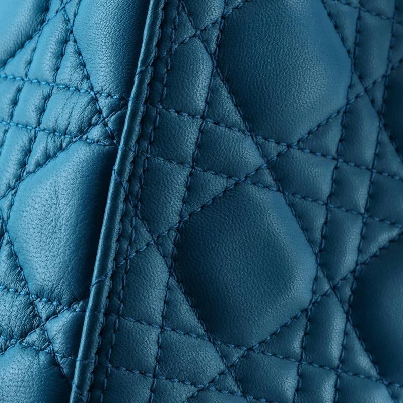 Christian Dior Lady Dior Bag Cannage Quilt Lambskin Large - 6
