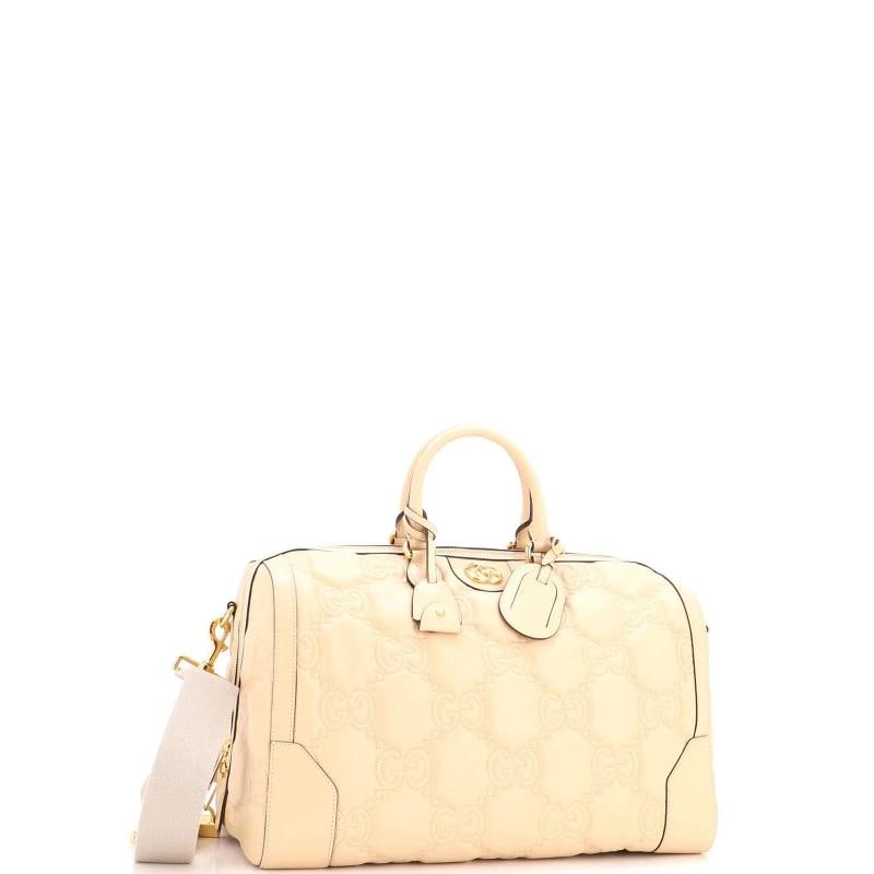 Gucci Convertible Boston Top Handle Bag GG Matelasse Leather Medium - 2