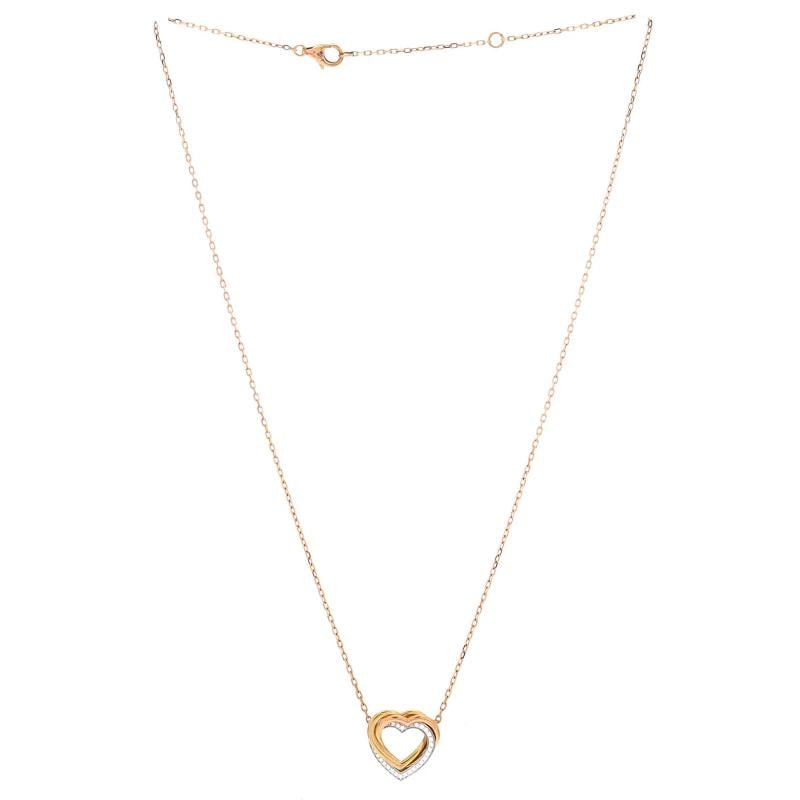 Cartier Trinity de Cartier Heart Pendant Necklace 18K Tricolor Gold - 2