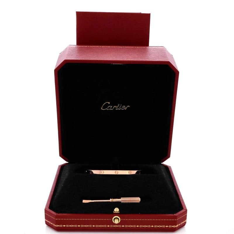 Cartier Love Bracelet 18K Rose Gold Small - 2