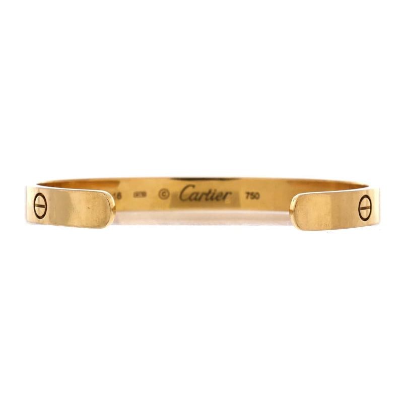 Cartier Love Cuff Bracelet 18K Yellow Gold - 3