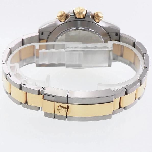 2021 NEW PAPERS 116503 Rolex Daytona Two Tone Black Diamond Yellow Gold Watch - 7