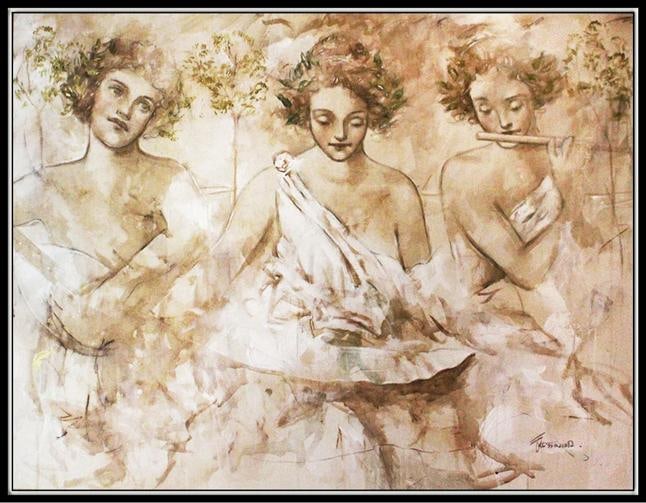 Francois Fressinier Signed Original Oil Painting On Canvas Framed - 4