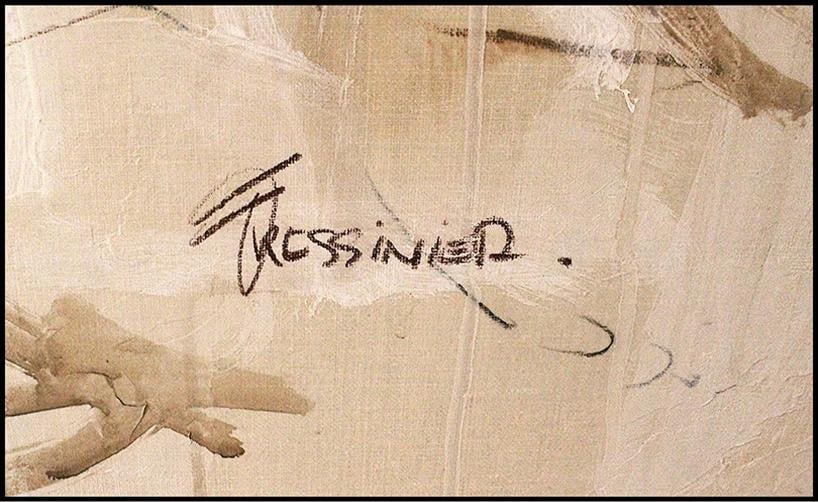 Francois Fressinier Signed Original Oil Painting On Canvas Framed - 5