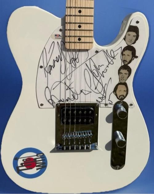 Roger Daltrey, Pete Townshend, John Entwistle & Kenney Jones Signed Guitar (PSA) - 2