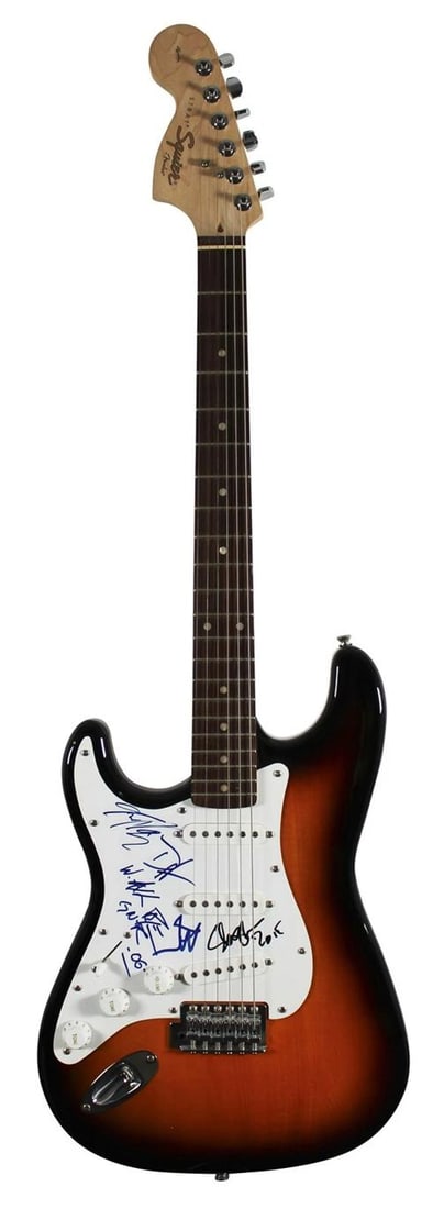Guns N' Roses: Axl Rose, Slash, Izzy Stradlin, Steven Adler & Duff McKagan Signed Guitar (JSA) - 3