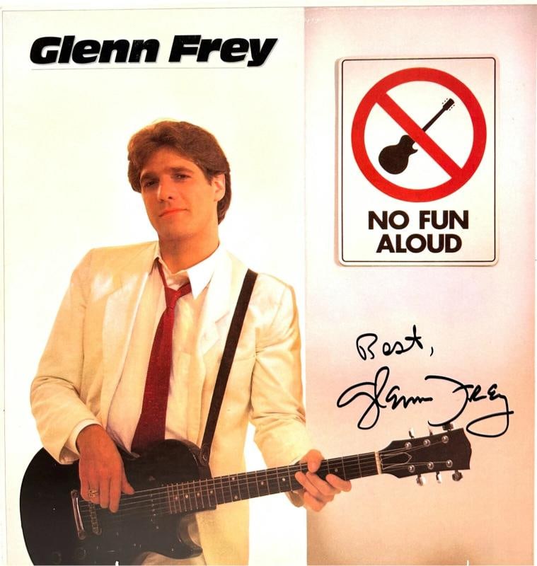 GLENN FREY Signed Autograph Album Cover "No Fun Aloud" Vinyl JSA LOA EAGLES - 2