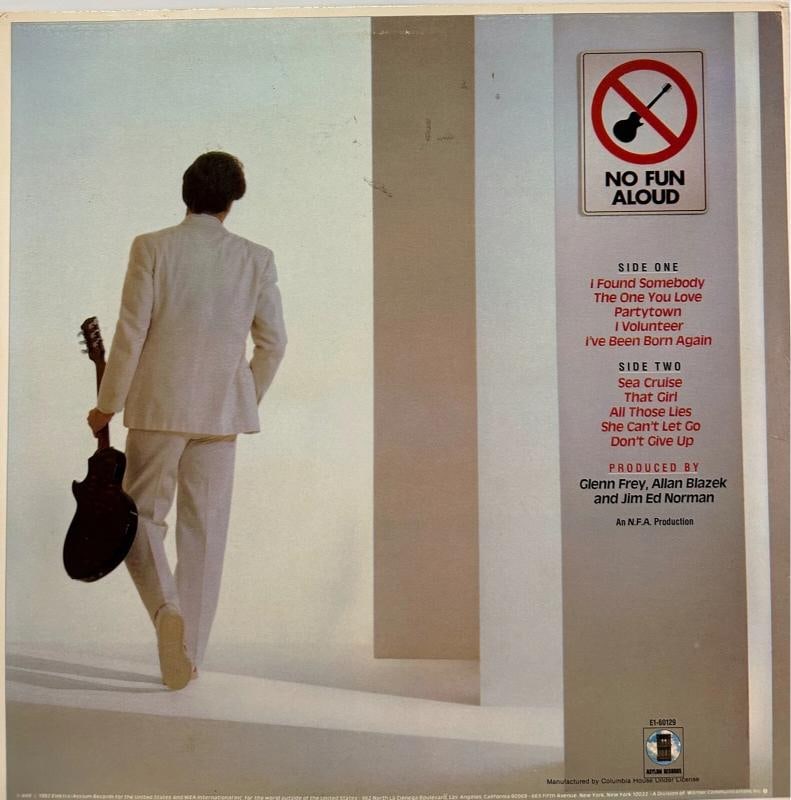 GLENN FREY Signed Autograph Album Cover "No Fun Aloud" Vinyl JSA LOA EAGLES - 4