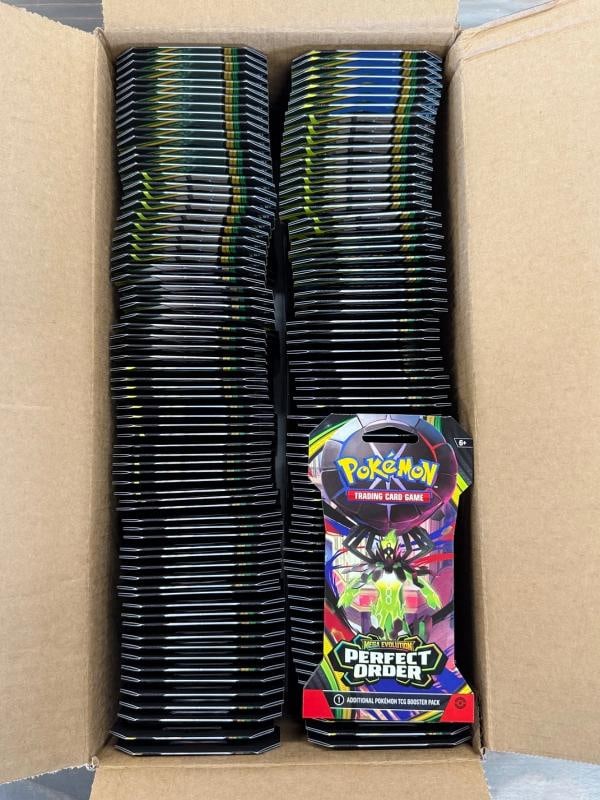 Pokemon Perfect Order (ME03) Sleeved Factory Sealed Case (144 PACKS) BRAND NEW!: Condition: New/Factory Sealed: A brand-new, unused, unopened, undamaged item (including handmade items). See ... Read moreabout the conditionNew/Factory Sealed: A brand-new, unused, unopened, undamage