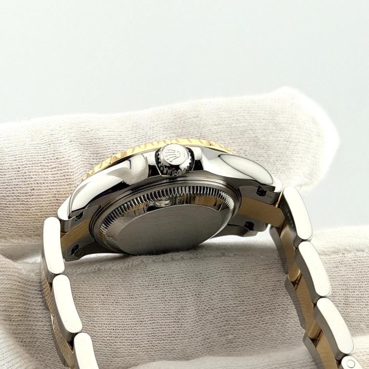 Rolex Yacht Master 169623 Mother of Pearl Sapphire Diamond Dial 18k Gold Steel - 12