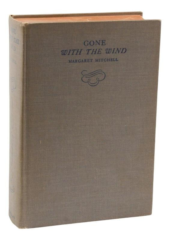 Gone with the Wind ~ by MARGARET MITCHELL ~ First Edition ~ 1st Printing 1936: First edition, first printing New York: The Macmillan Company, 1936. First edition, first printing, with "Published May, 1936" as the only date listed on the copyright page. 1037 pp. Bound in