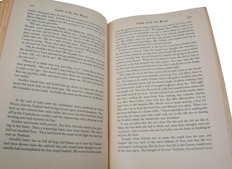 Gone with the Wind ~ by MARGARET MITCHELL ~ First Edition ~ 1st Printing 1936 - 6
