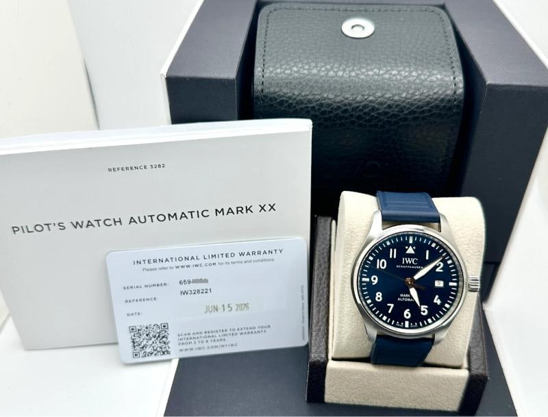 2026 NEW IWC Pilots Watch Mark XX Le Petit Prince IW328221 40mm Blue Dial Steel - 2