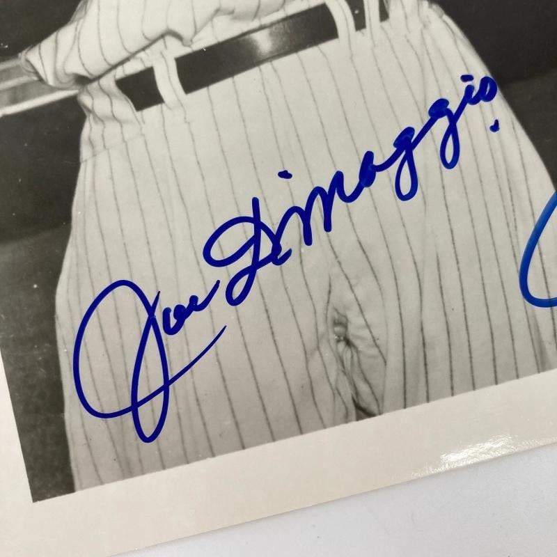 Mickey Mantle Joe Dimaggio Ted Williams Signed 8x10 Photo JSA COA Bold Mint Auto - 4