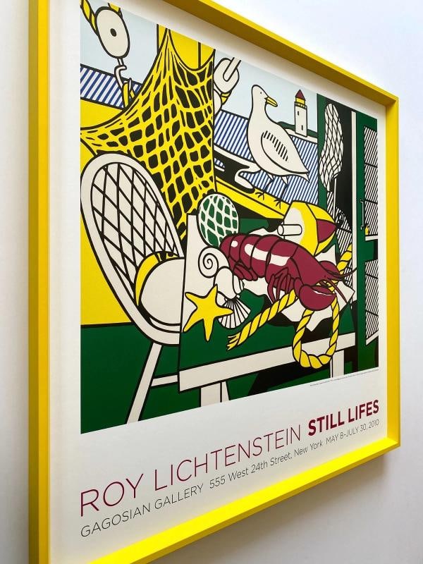 ROY LICHTENSTEIN ESTATE LITHO PRINT FRAMED POP ART EXHBT POSTER "CAPE COD " 1973 - 7