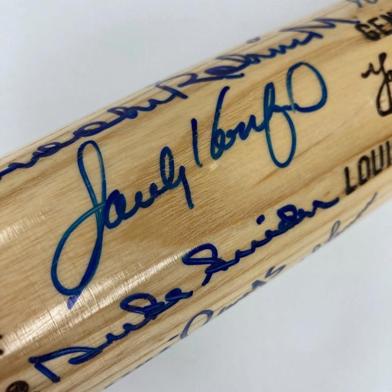 Hall Of Fame Multi Signed Baseball Bat 39 Sigs Sandy Koufax JSA COA - 14