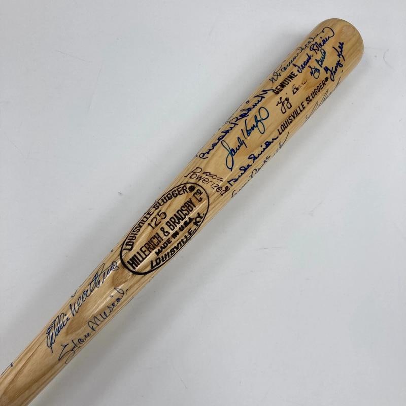 Hall Of Fame Multi Signed Baseball Bat 39 Sigs Sandy Koufax JSA COA - 3