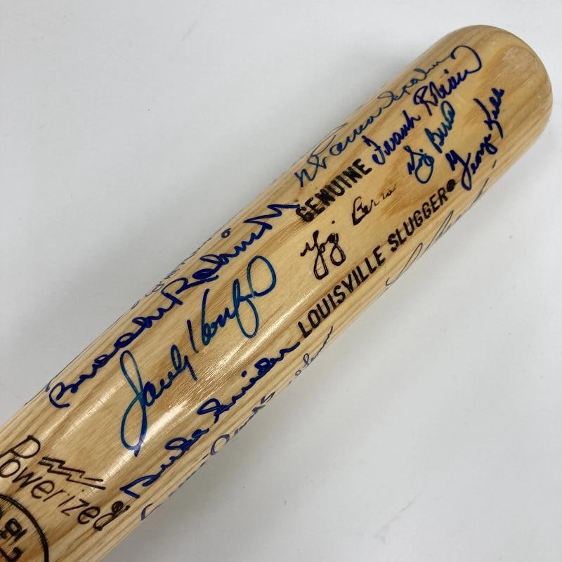 Hall Of Fame Multi Signed Baseball Bat 39 Sigs Sandy Koufax JSA COA - 4