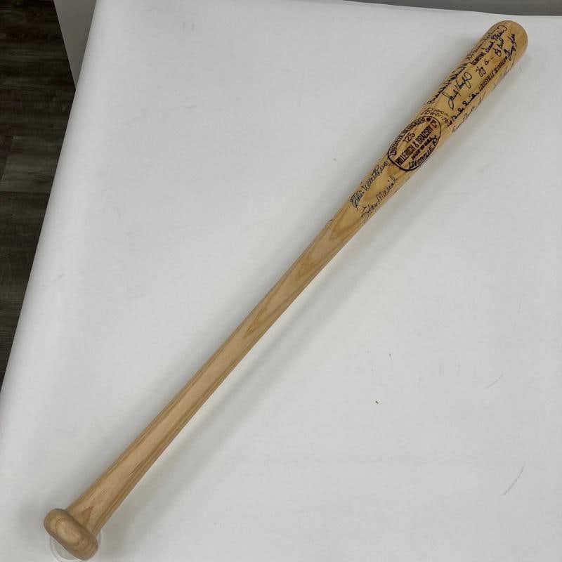 Hall Of Fame Multi Signed Baseball Bat 39 Sigs Sandy Koufax JSA COA - 5