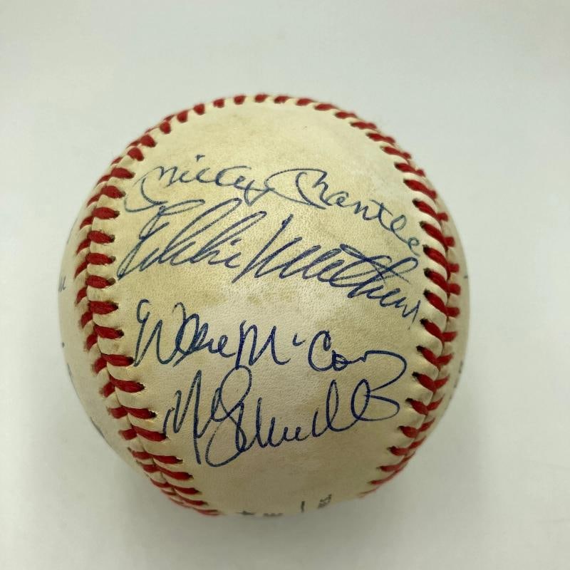500 Home Run Signed Baseball Mickey Mantle Ted Williams Willie Mays 11 Sigs JSA (1 of 8)